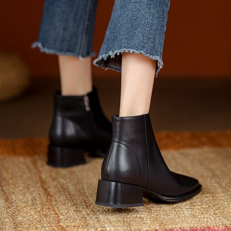 Ankle Boots with Chunky Heel