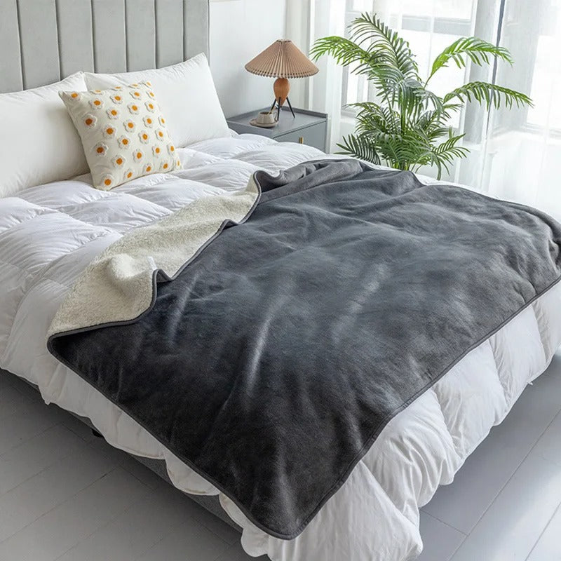 Warm waterproof and stain-resistant blanket