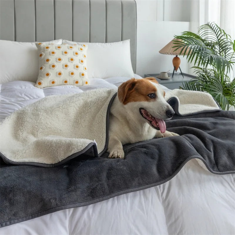 Warm waterproof and stain-resistant blanket